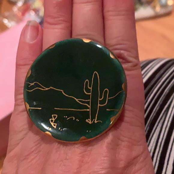 Vintage cactus brooch - Picture 3 of 3